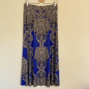 Skirt blue patterned inc international concepts